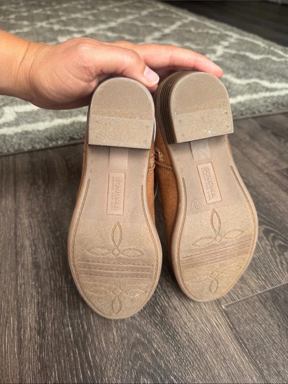 Sonoma Tan Kids Cowboy Boots